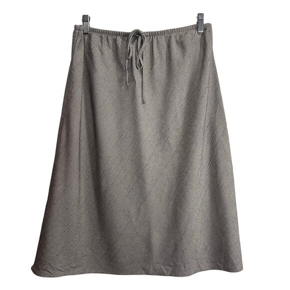 Kathie Lee Collection VTG 2 Piece Skirt Set Buttoned Blouse Size XL houndstooth - Picture 2 of 10